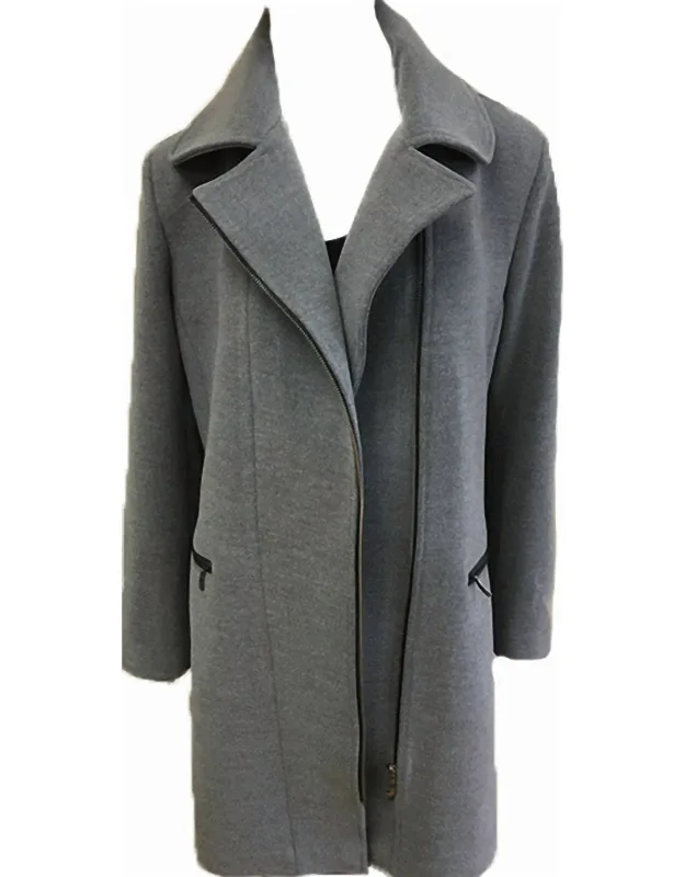Side-zip Car Coat