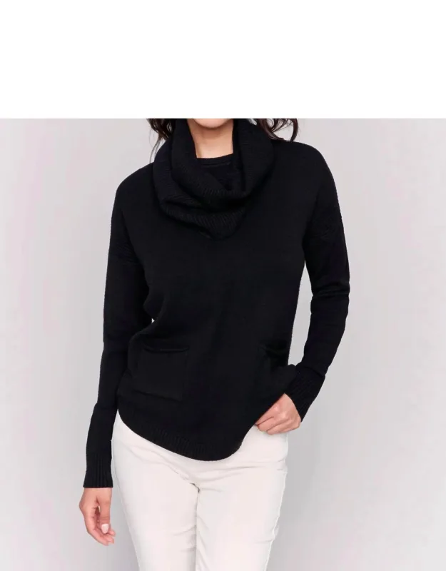 Sweater With Removable Scarf