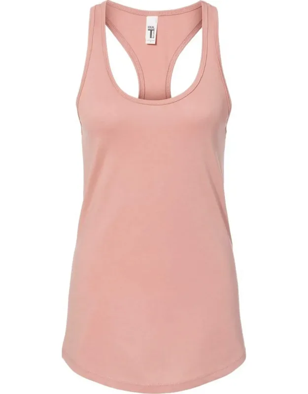 Next Level Ideal Racerback Tank With Curved Hem And Tear Away Label
