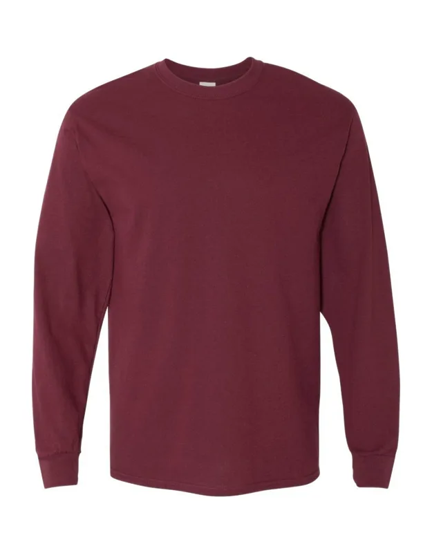 Gildan Heavy Cotton Long Sleeve T-shirt, Midweight Fabric, Classic Fit
