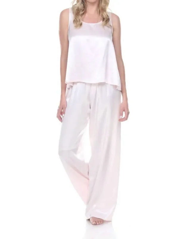 Cece Satin Camisole With Open Back