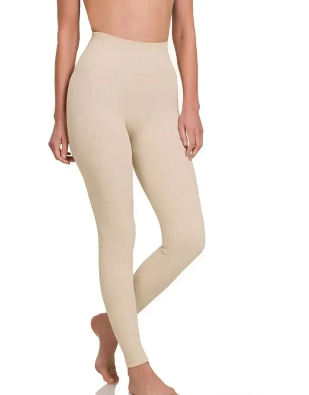 Ribbed Seamless High Waisted Leggings