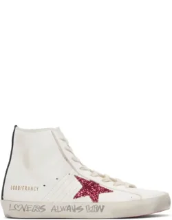 Francy Leather And Glitter Star Sneakers