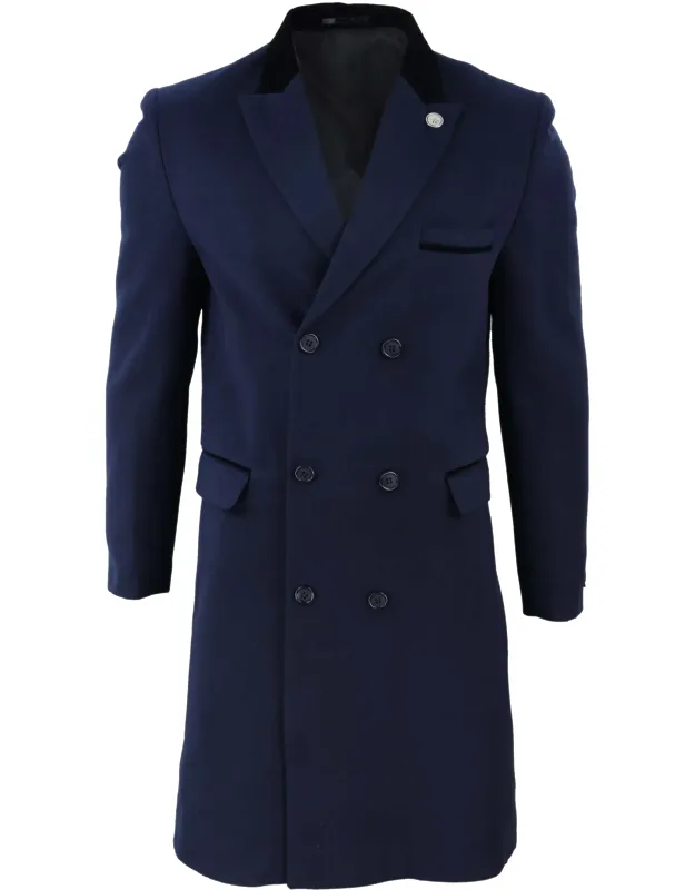 3/4 Long Double Breasted Overcoat