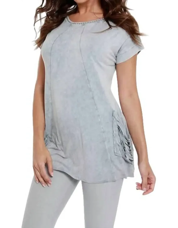 Beaded Short Sleeve Tunic