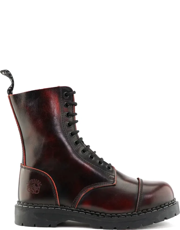 Leather Steel Toe Cap Lace Up Boots