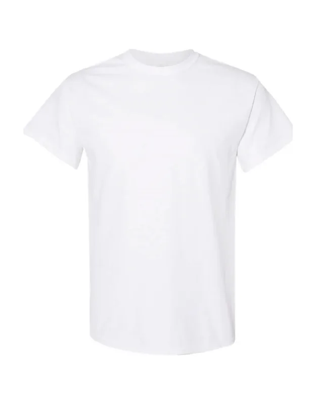 Gildan Heavy Cotton Short-sleeved T-shirt, 100% Cotton, Crew Neck