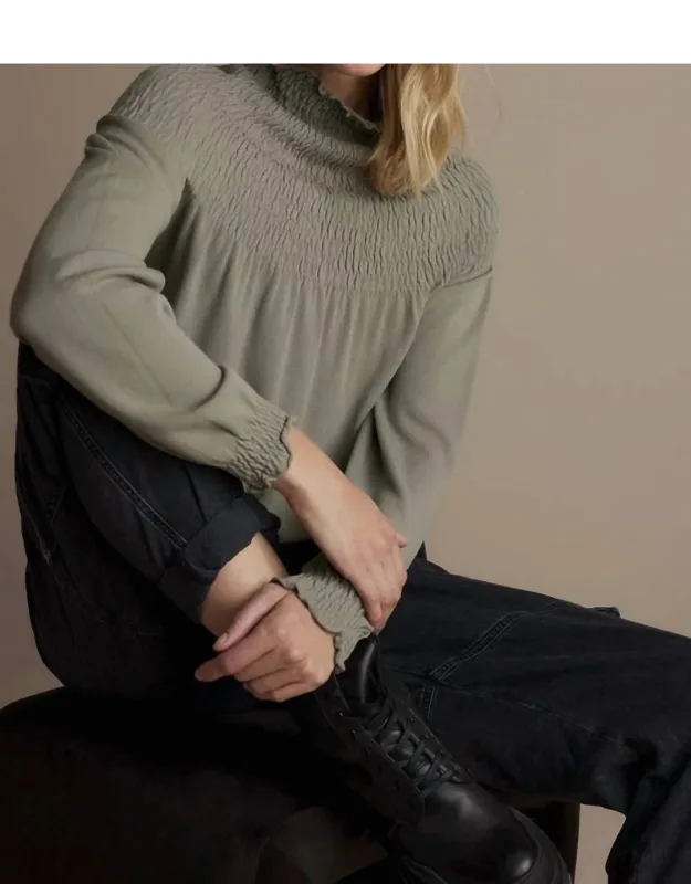Smocked Sweater