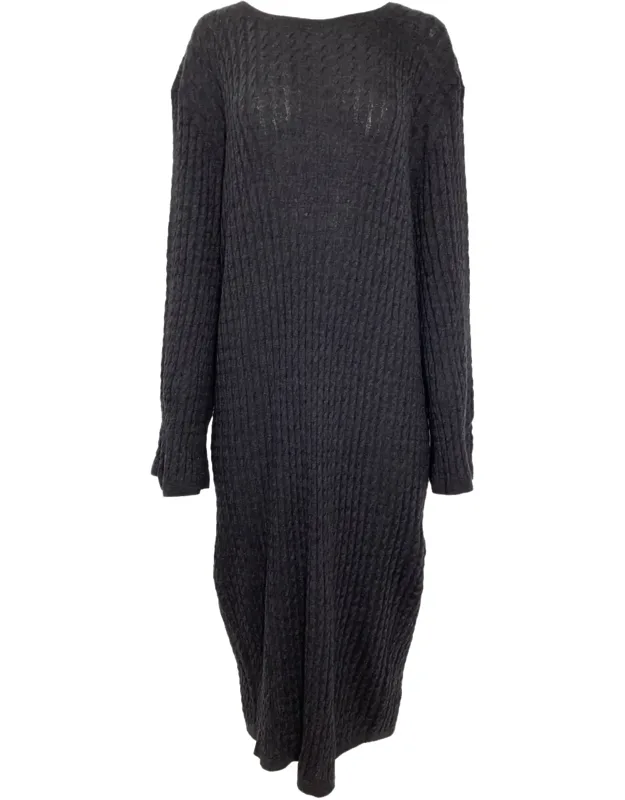 Cable Knit Midi Dress