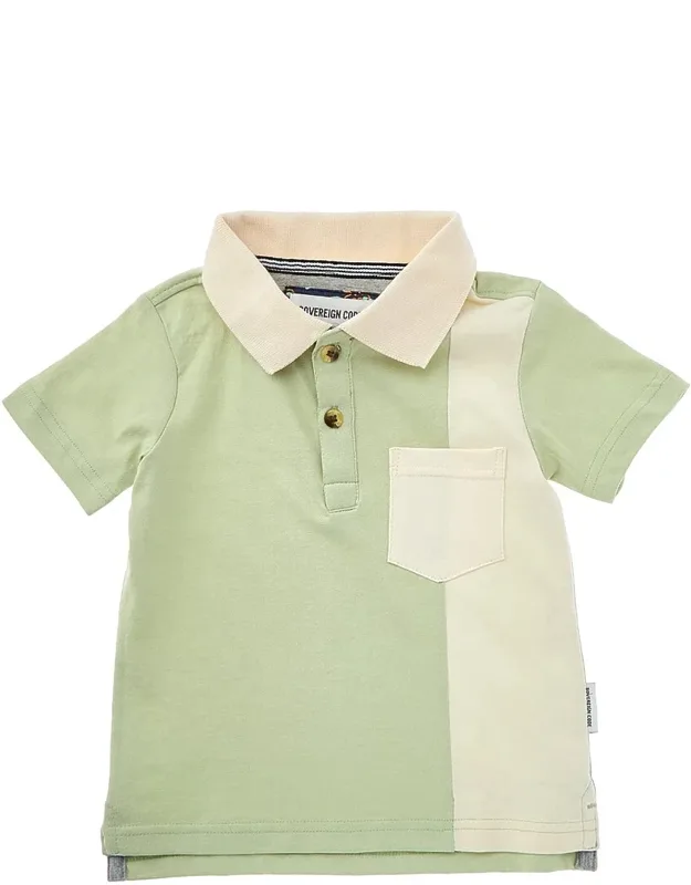 Colorblocked Jersey Polo Shirt