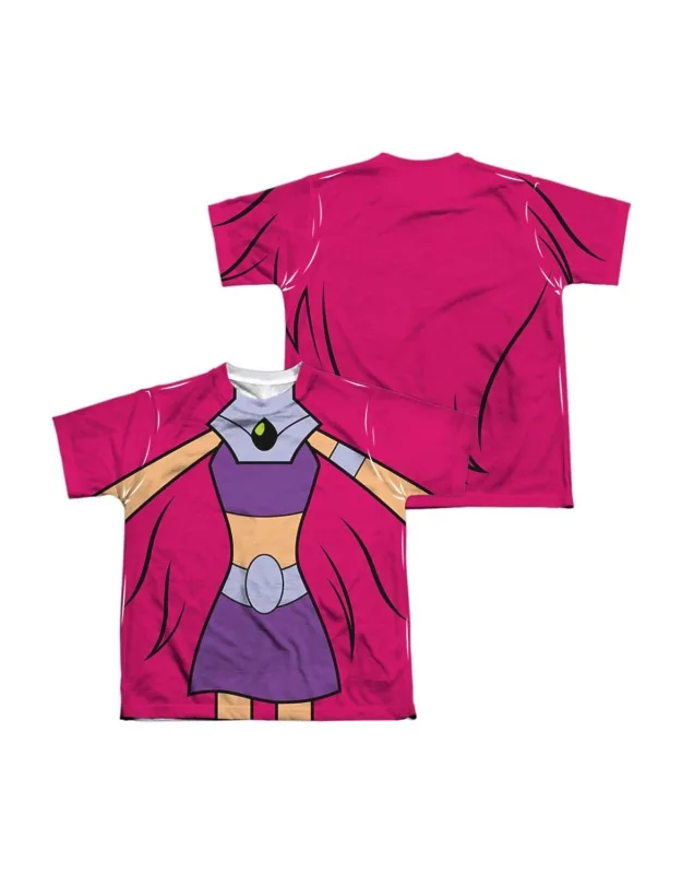 Teen Titans Go Starfire Uniform Short Sleeve Poly Crew Tee / T-shirt