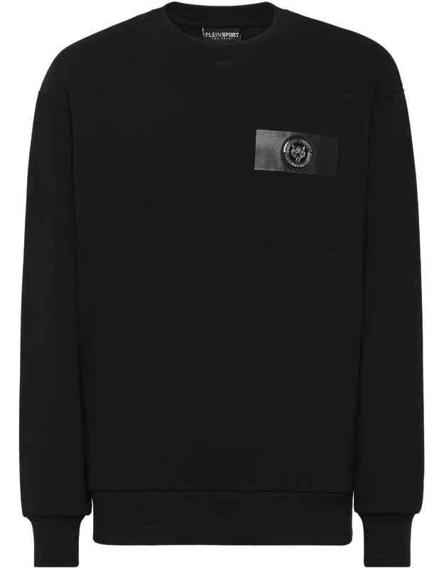Sweatshirt With Fleece And Slit Pockets