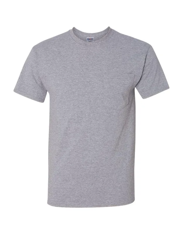 Dri-power T-shirt With A Pocket - Advanced Moisture-management Performance, Noticeably Softer Hand