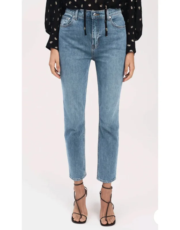 Eden 5 Pocket Slim Straight Leg Jeans
