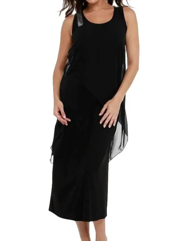 Sequin Layered Maxi Dress