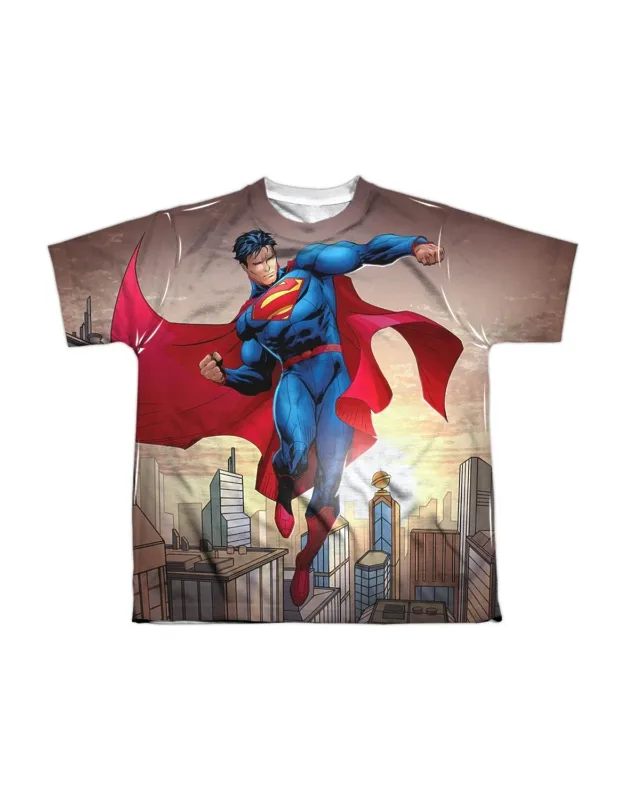 Superman Light And Darkseid Short Sleeve Poly Crew Tee / T-shirt