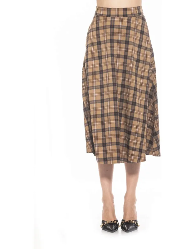 Leonie Skirt A-line High Waist Plaid