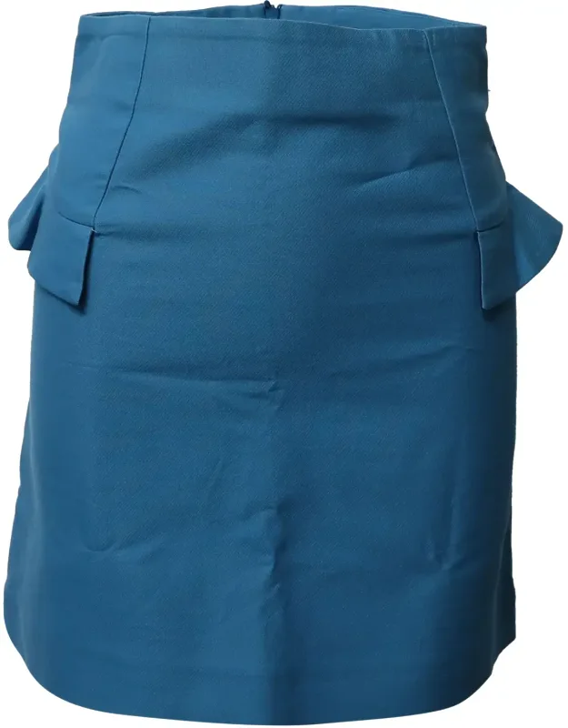 High Waisted A-line Mini Skirt