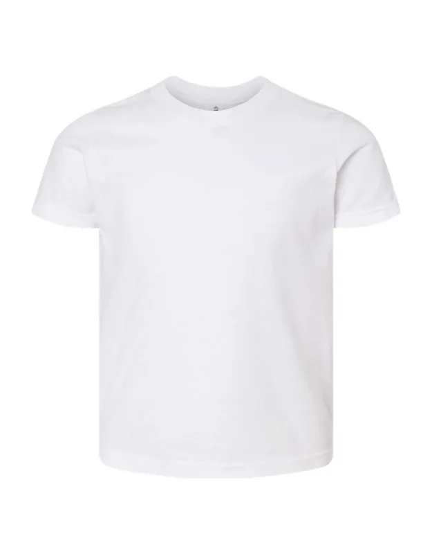 Tultex Youth Fine Jersey T-shirt - Pre-shrunk 100% Ringspun Cotton, Double-needle Stitching