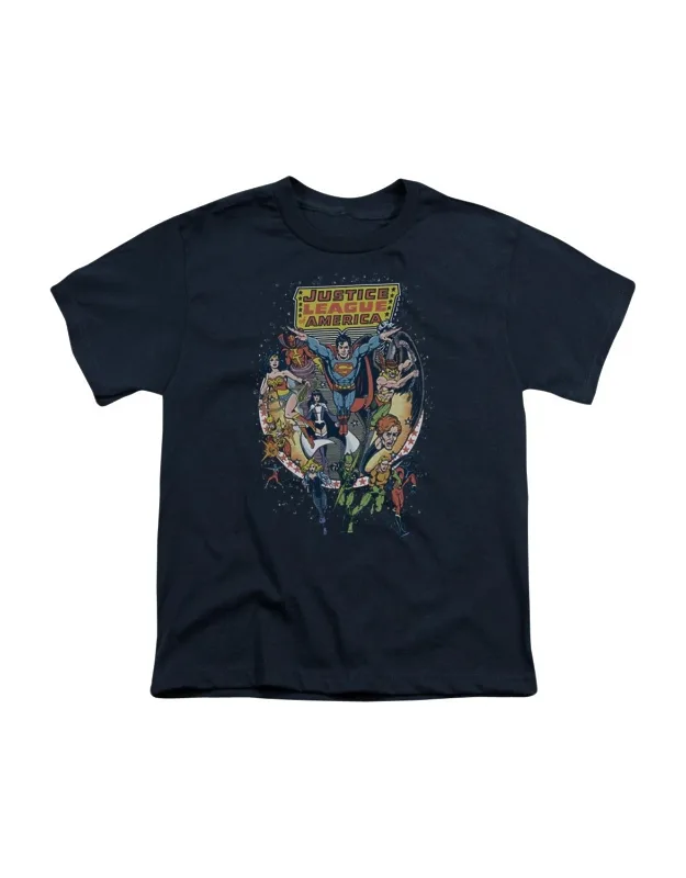 Justice League Of America Star Group Short Sleeve Tee