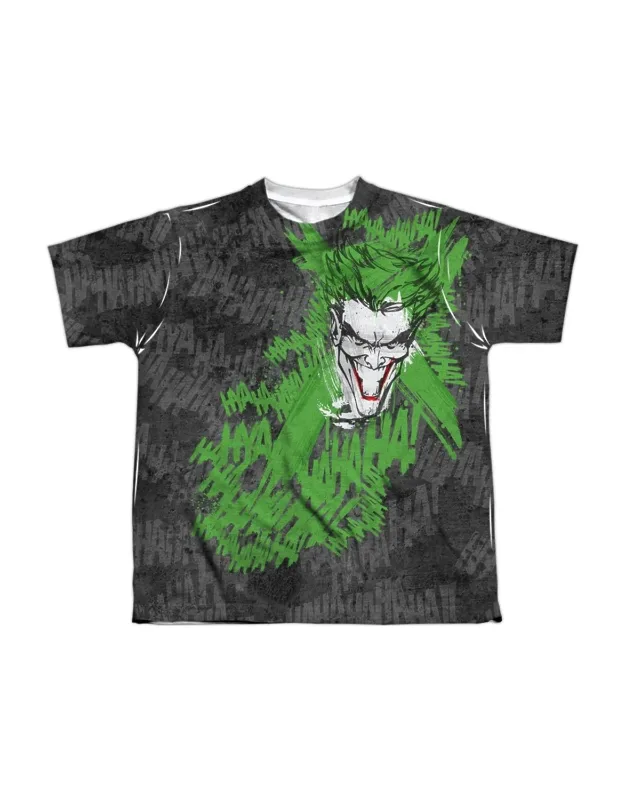 Batman Whats So Funny Short Sleeve Poly Crew Tee Stylish Great For Easy, Everyday Wear
