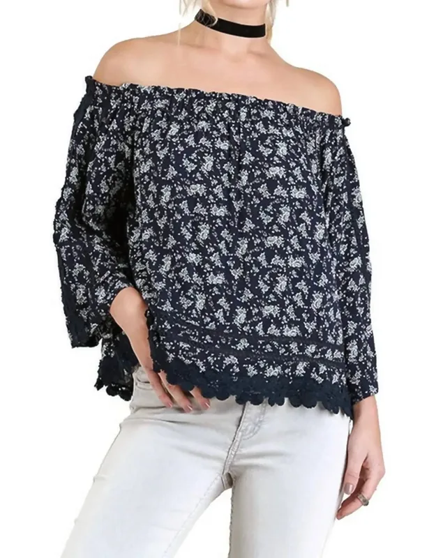 Off The Shoulder Floral Top