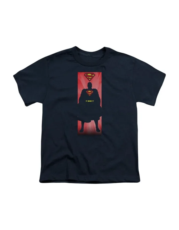 Superman Block Short Sleeve Tee - Stylish Everyday Wear, 100% Cotton