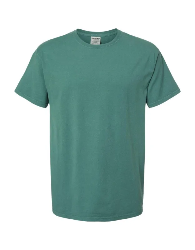 Comfortwash Garment-dyed T-shirt With Double-needle Coverstitched And Twill Neck Tape