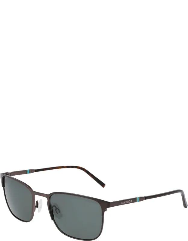 Nautica Rectangle Sunglasses With Polarized Lenses And Uv Protection