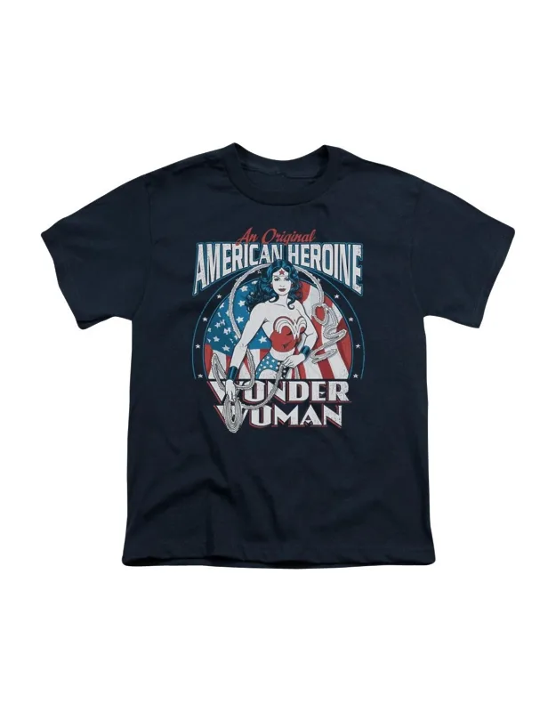 Dc Comics American Heroine Short Sleeve Youth Tee - Easy Everyday Wear
