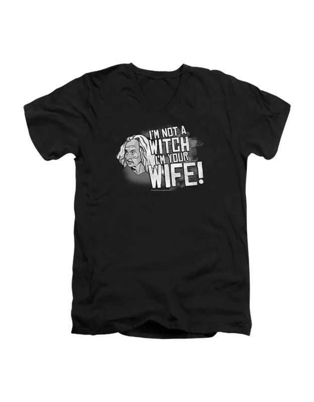 Princess Bride Not A Witch V Neck Premium Cotton Tee