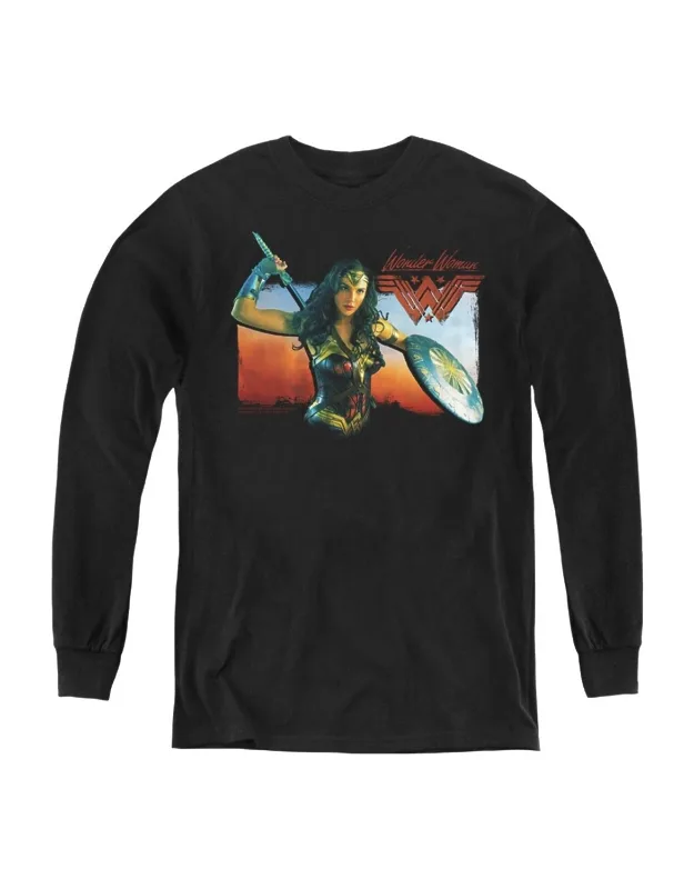 Wonder Woman Movie Warrior Woman Long Sleeve Tee
