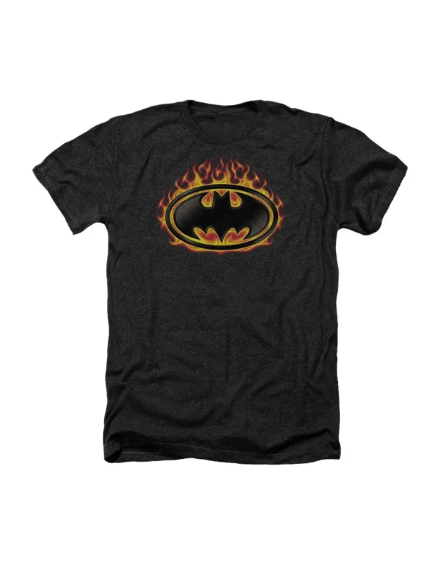 Batman Bat Flames Shield Tee