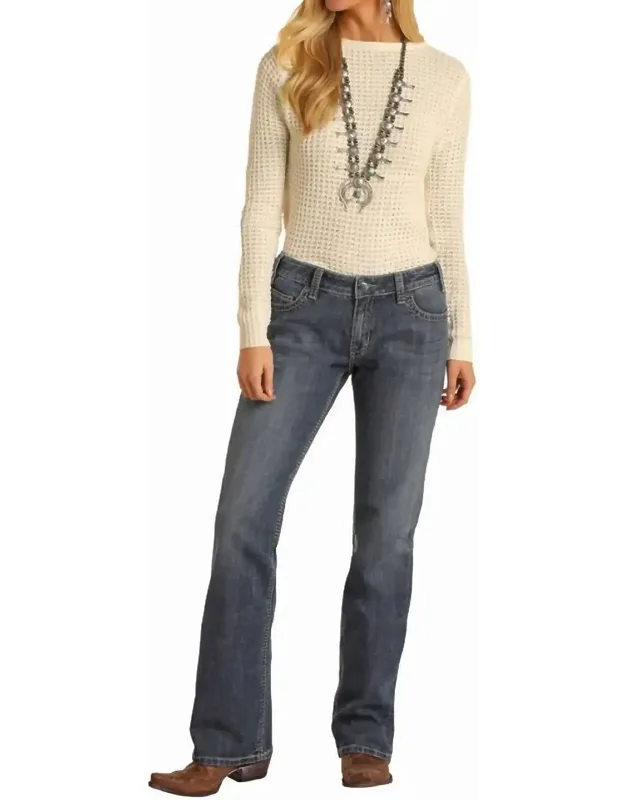 Relaxed Straight Leg Jeans