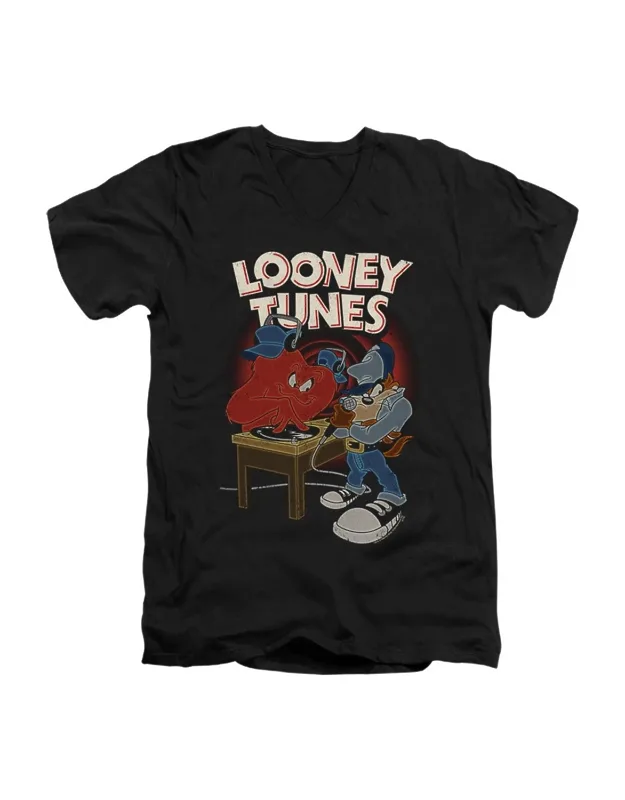 _looney Tunes Short Sleeve V Neck Premium Cotton Tee / T-shirt_