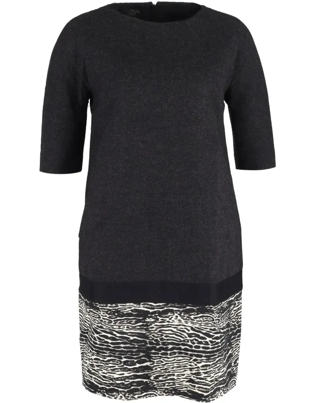 Animal Print Hem Dress