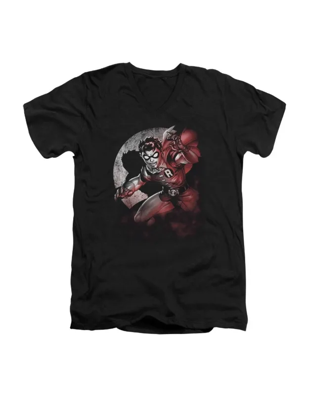 Batman Robin Spotlight Short Sleeve V Neck T-shirt