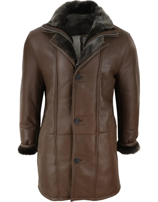 3/4 Long Duffle Jacket Sheepskin