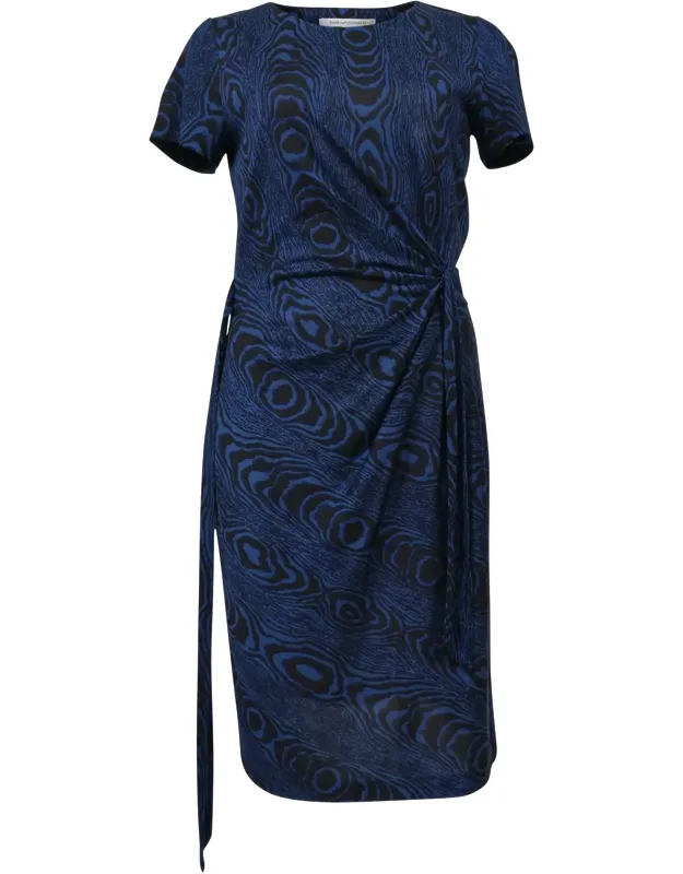 Wood Grain Print Dress