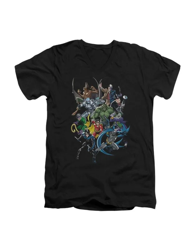 Batman Saints And Psychos V-neck T-shirt