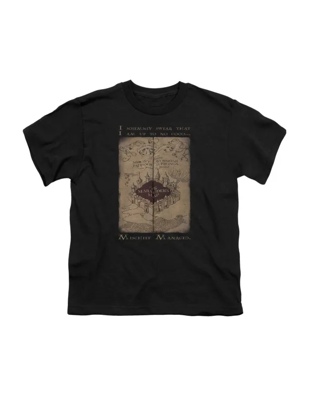 Harry Potter Marauders Map Words Short Sleeve Tee - Stylish For Everyday Wear