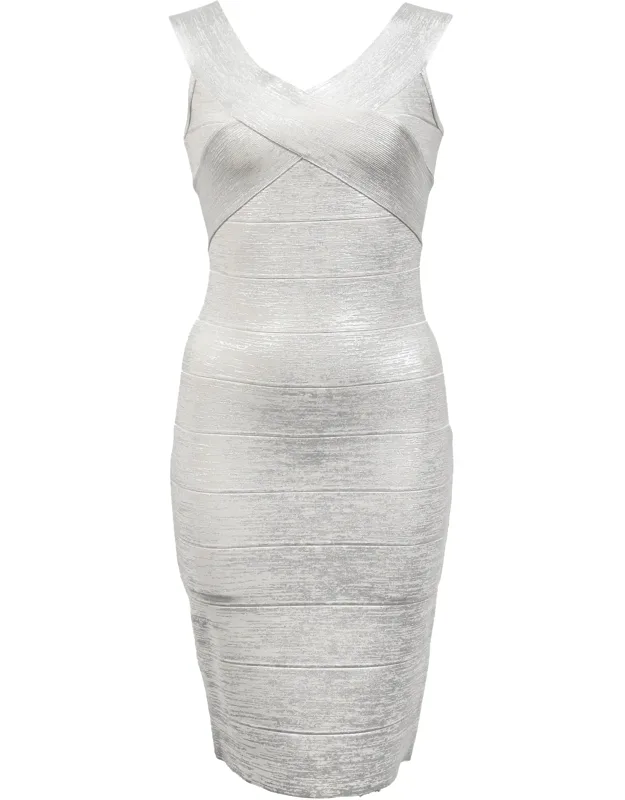 Criss Cross Bandage Mini Dress
