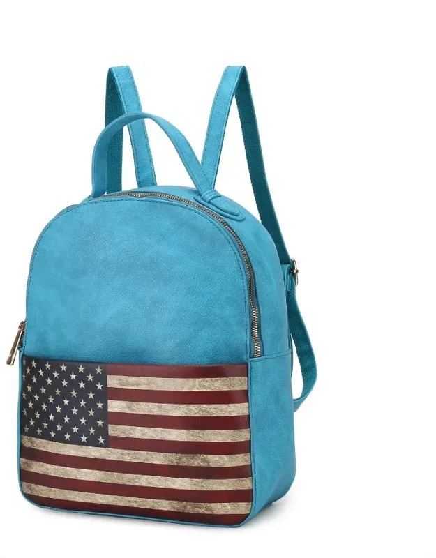 Briella Backpack One-compartment Bag With Printed Lined Interior