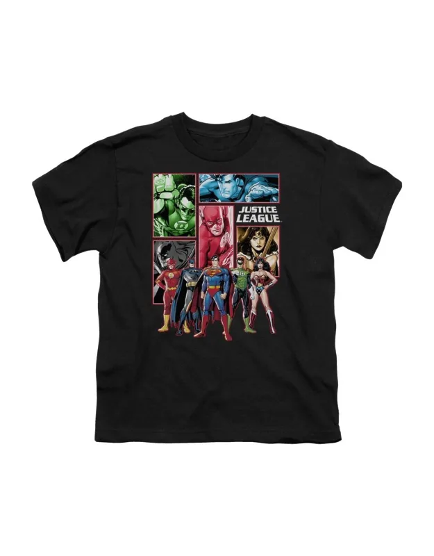 Justice League Of America Panels Short Sleeve Tee