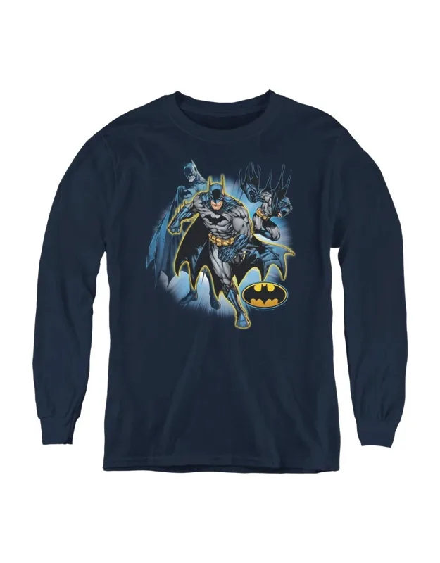 Justice League Of America Batman Collage Long Sleeve Tee