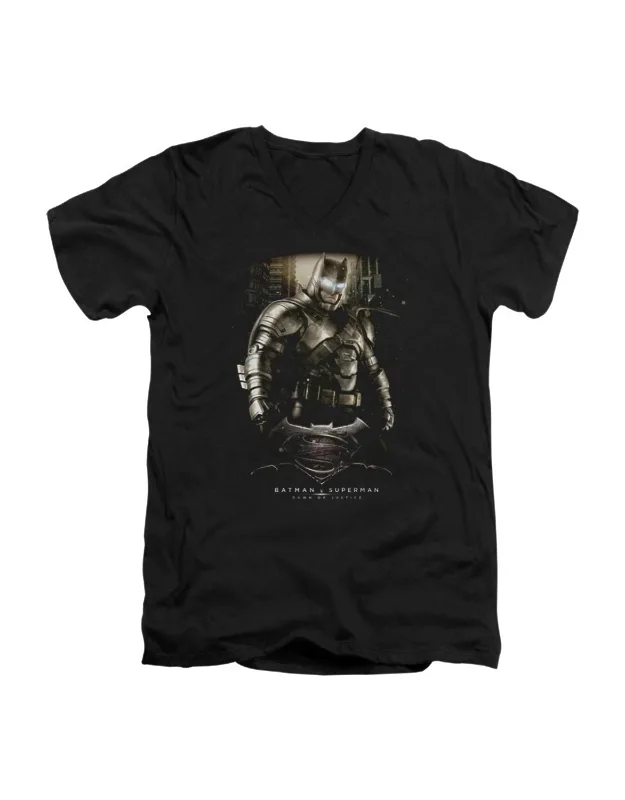 Batman V Superman Ground Zero V Neck Premium Cotton T-shirt