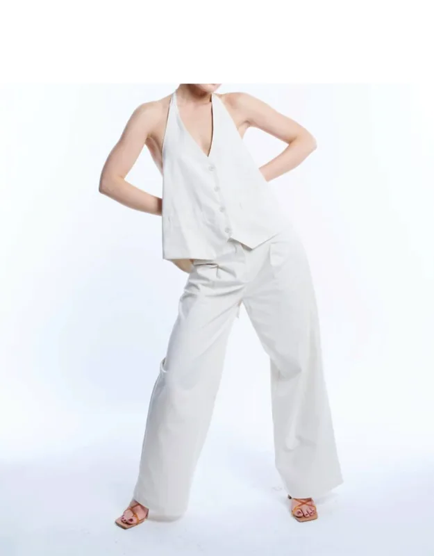 Backless Linen Top