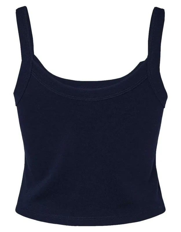 Micro Rib Spaghetti Strap Tank - Pre-shrunk, Fitted