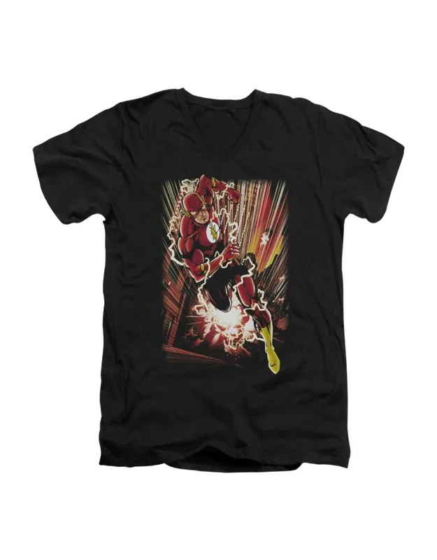 Justice League Of America Street Speed V Neck T-shirt