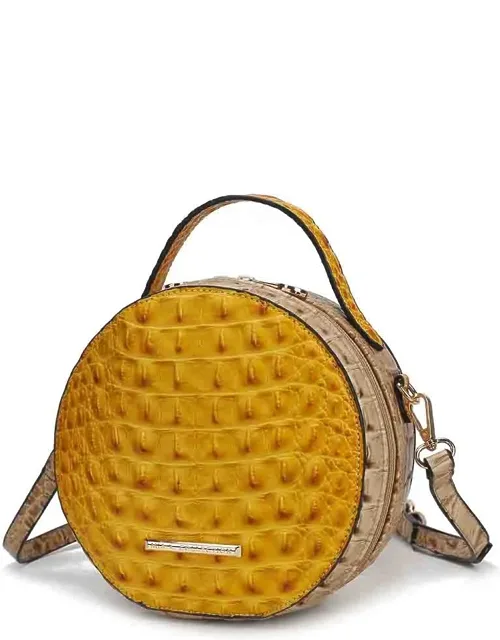 Ynnari Crossbody Croc-embossed Round Chic Handbag Top Handle